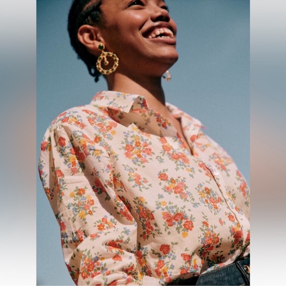 Sezane Ann Shirt in Floral Jardin - Picture 3 of 10